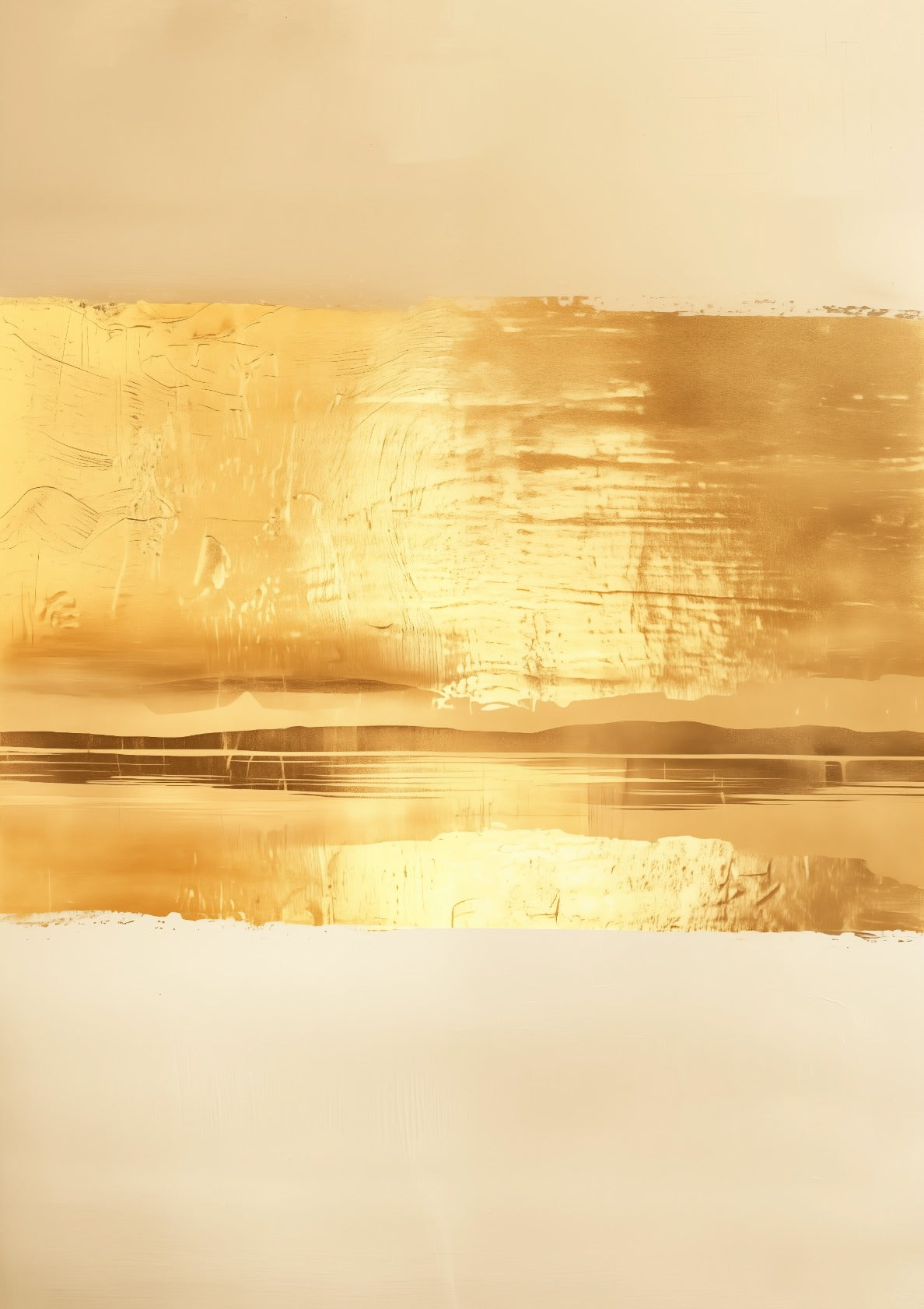 Line of gold poster By Jean-Claude