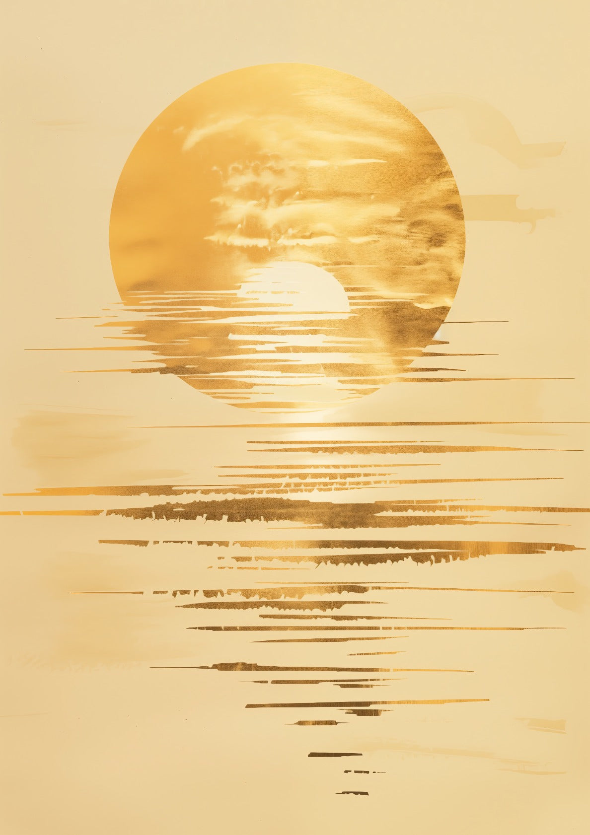 Aesthetic gold sun By Jean-Claude