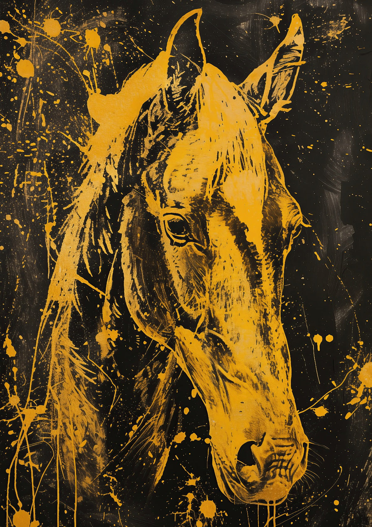 Horse painting poster By Jean-Claude