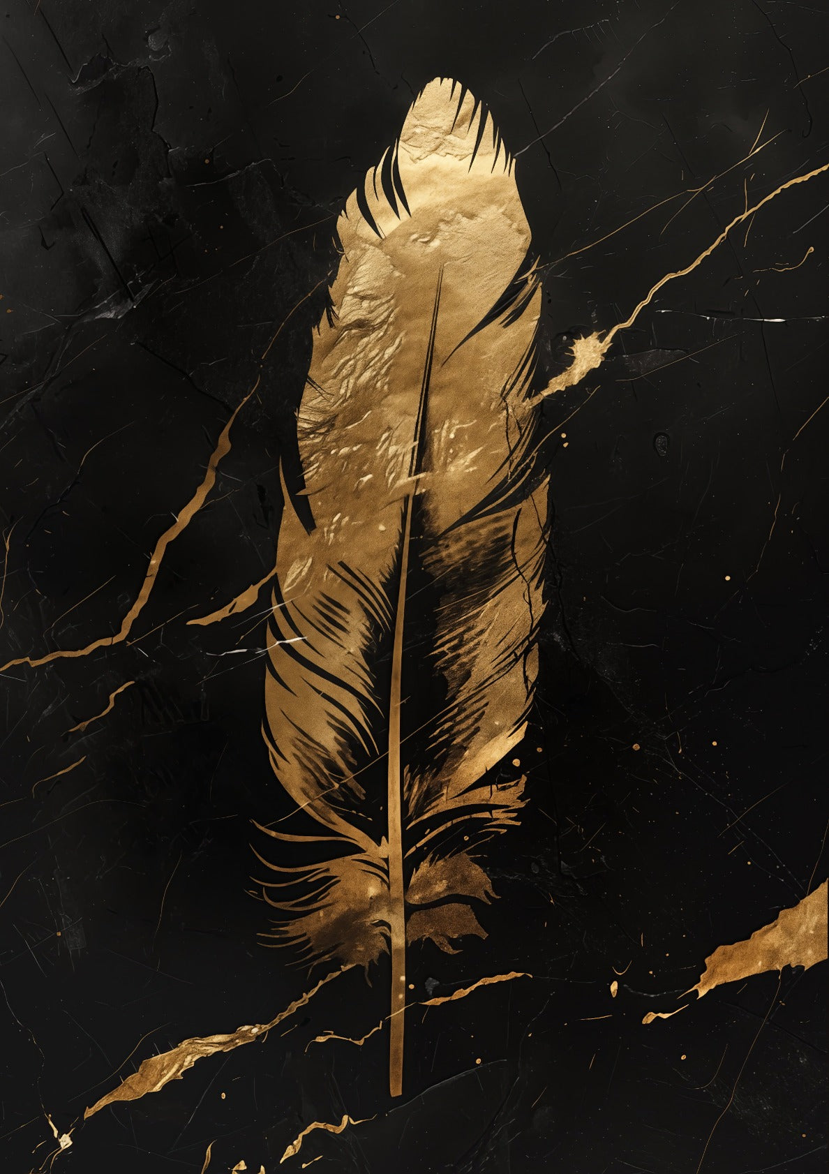 Gold feather