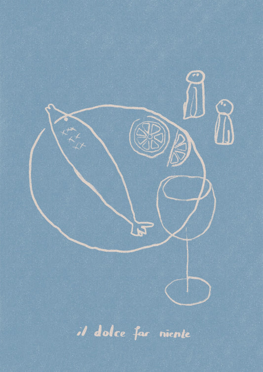 Il dolce far niente - crema & azzurro
