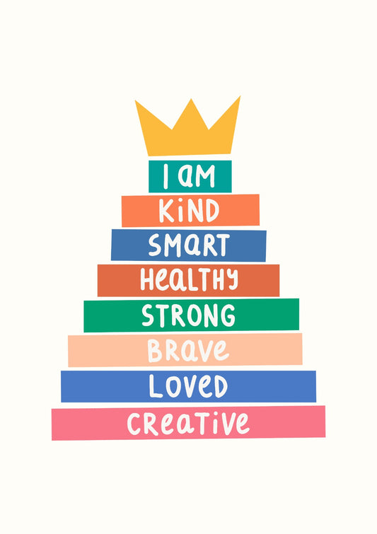 I am enough - kids affirmation poster