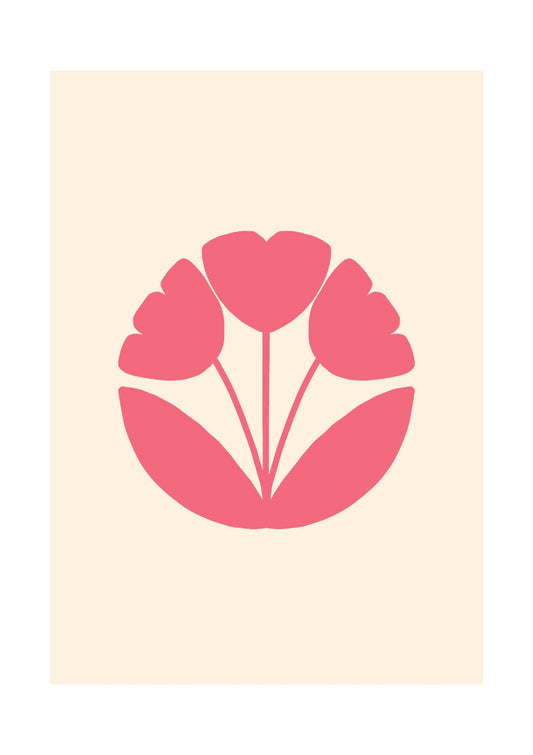 Joyful Day - Three Flowers - Minimal Look