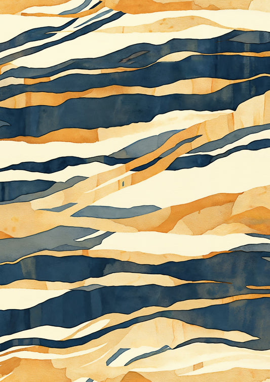 Abstract Geometric Oil Painting Seamless Pattern