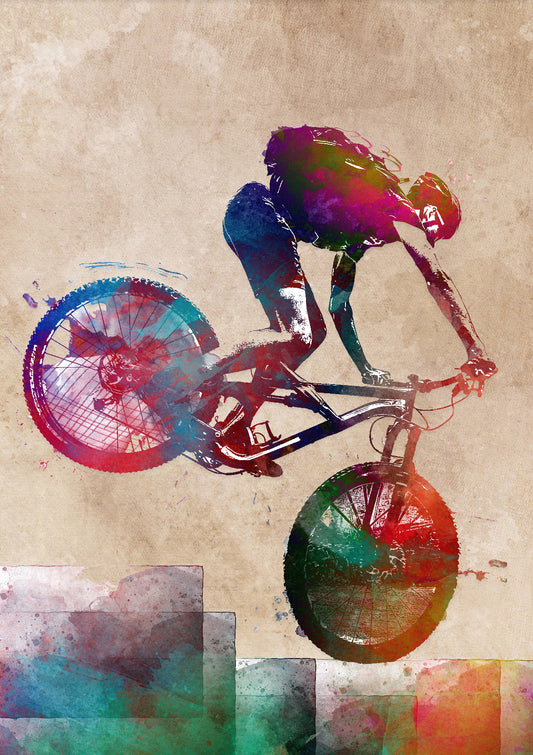 BMX biker sport art 4