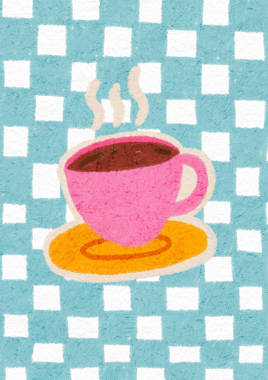 Checkerboard Coffee (Blue)