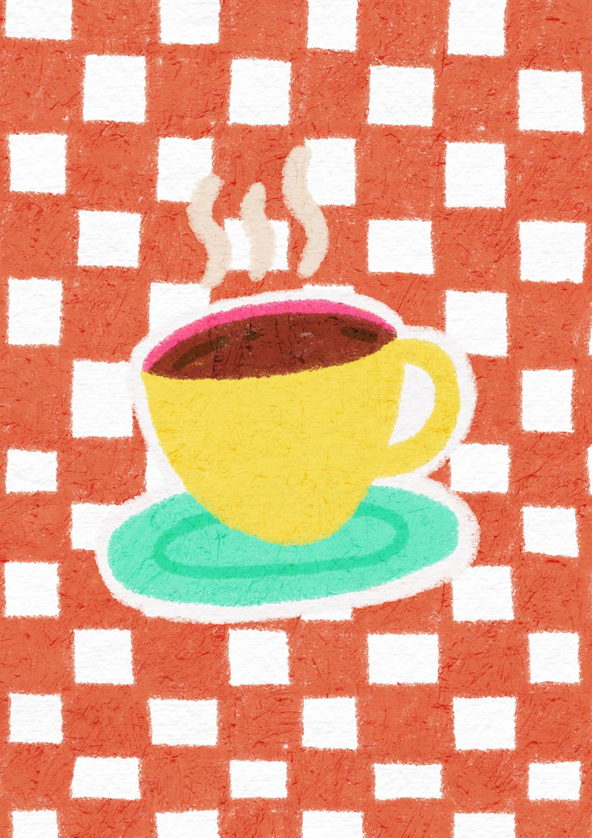 Checkerboard Coffee (Red)