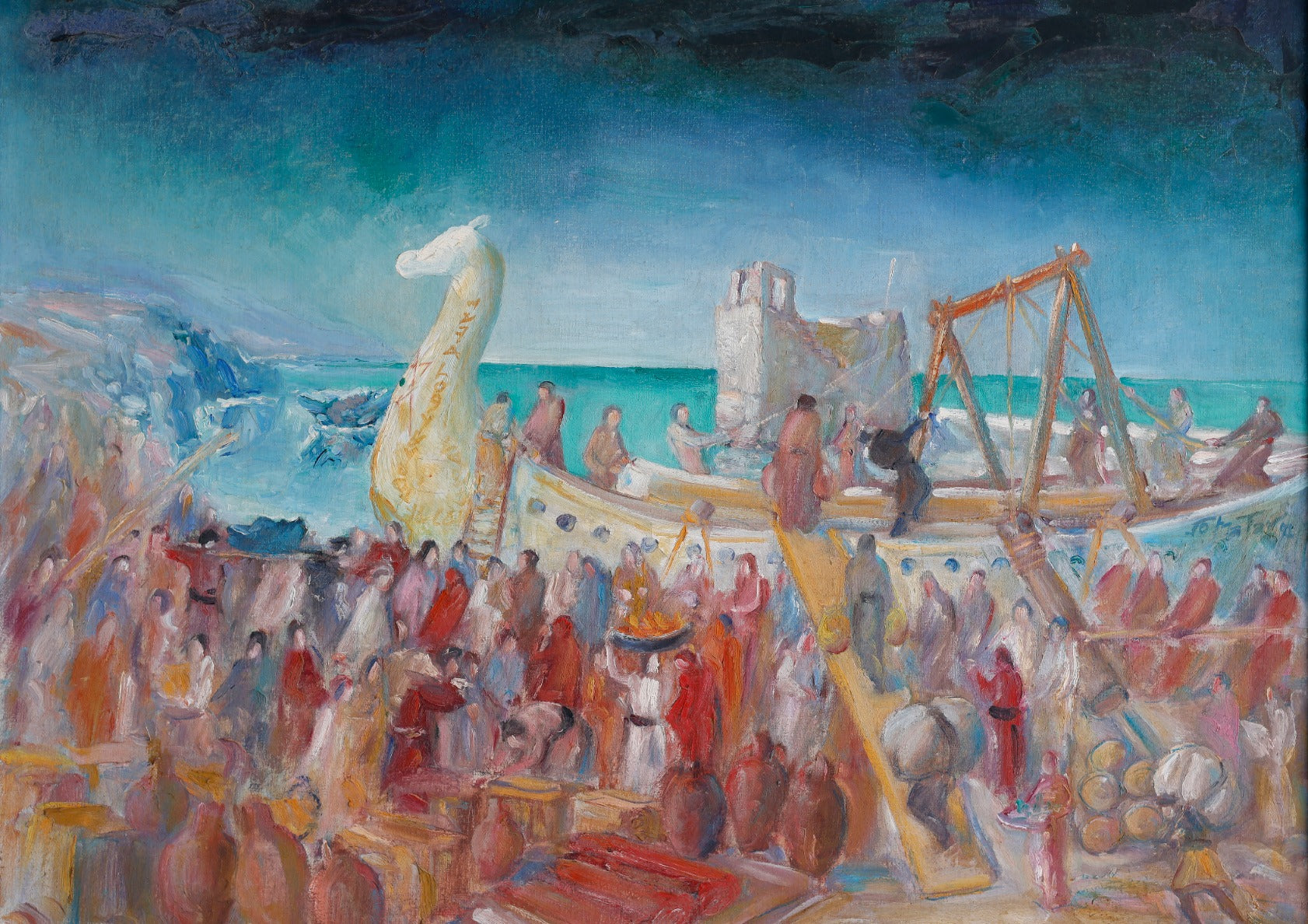 Phoenician Ship Loading