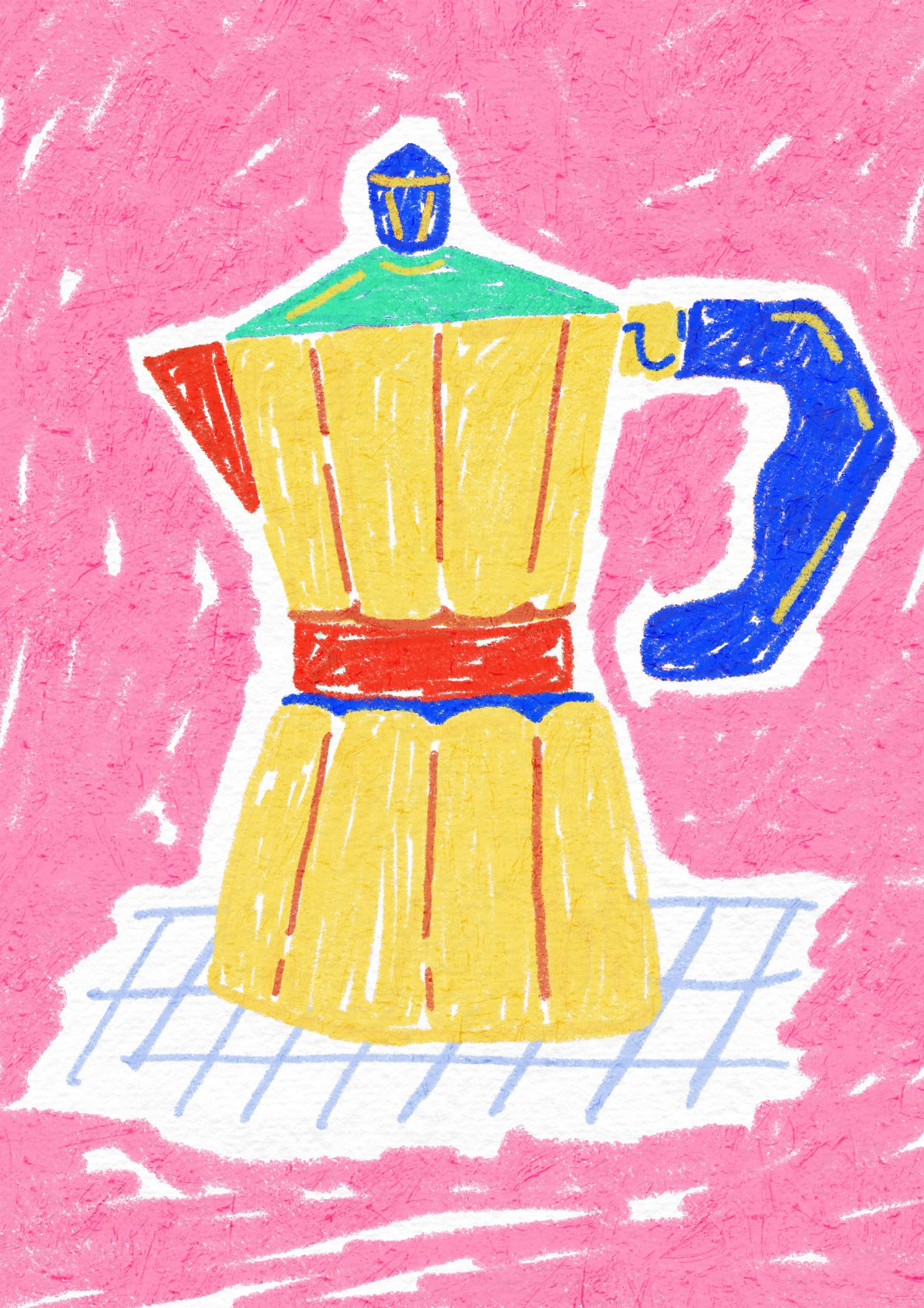 Moka Pot (Pink Yellow)