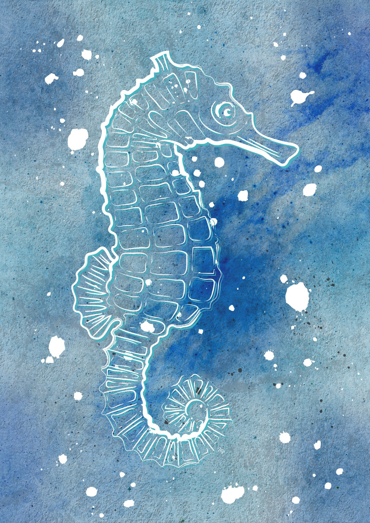 Blue Seahorse