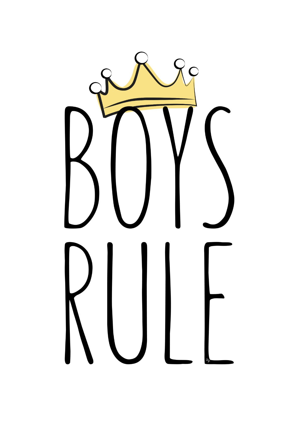 Boys Rule Typo
