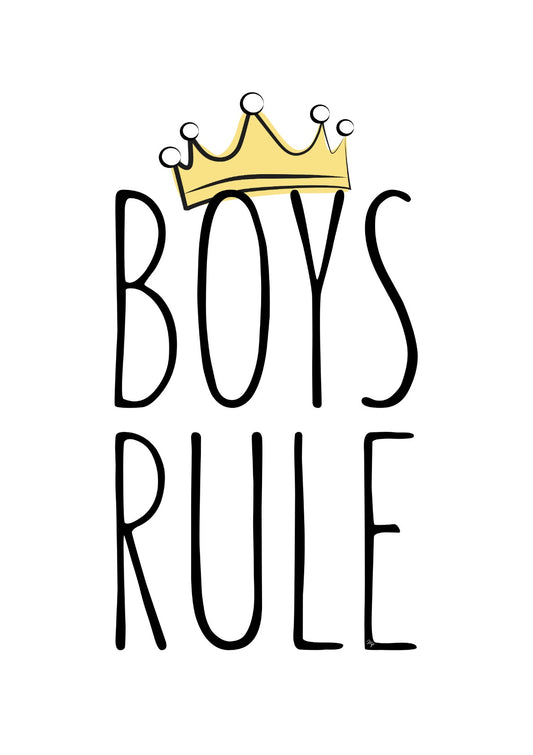 Boys Rule Typo