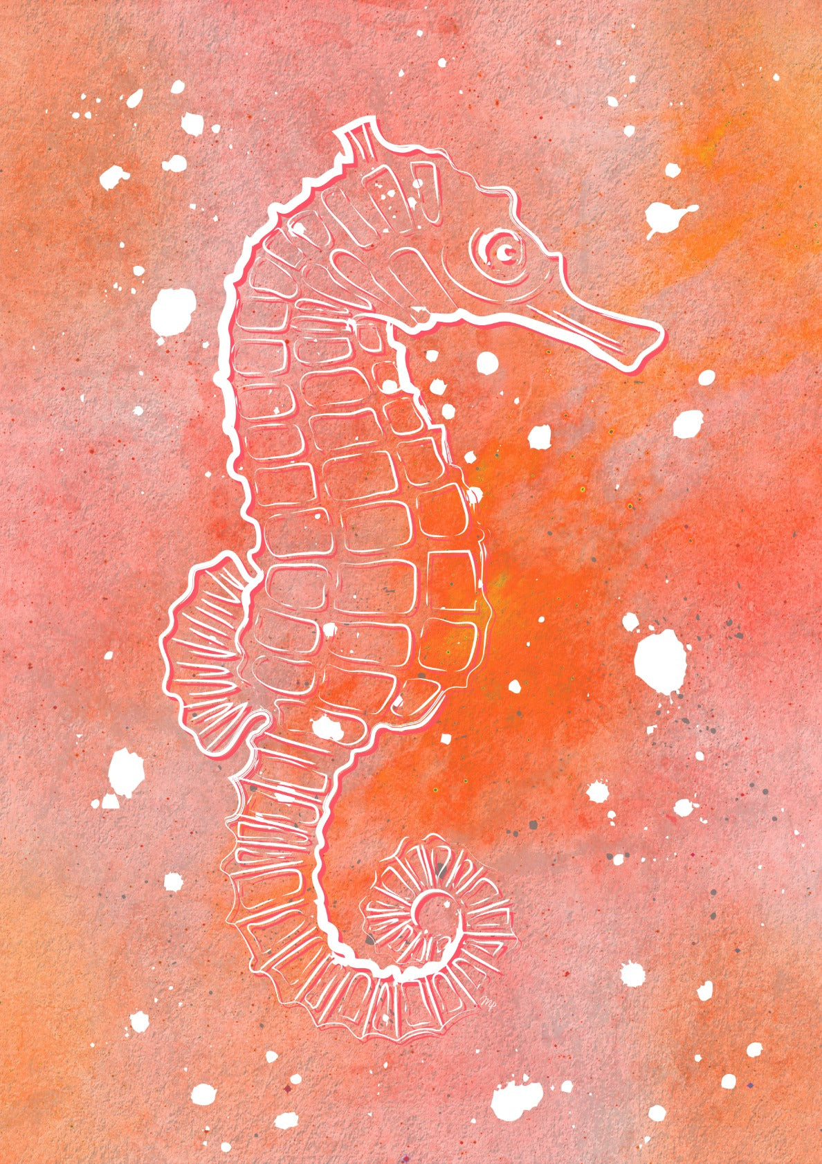 Orange Seahorse