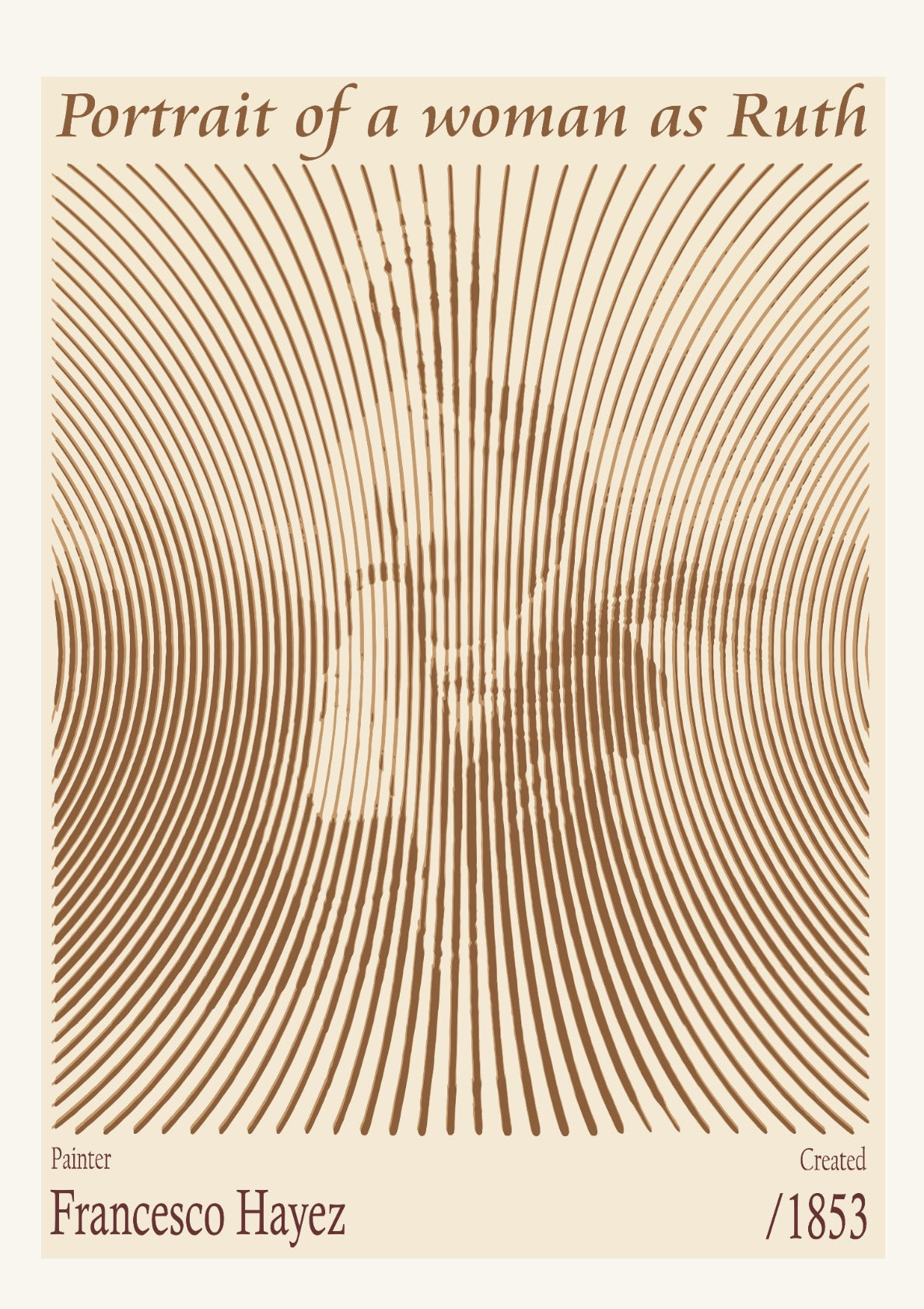 Portrait of a woman as Ruth – Francesco Hayez (1853)