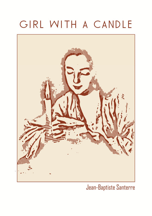 Girl with a Candle – Jean-Baptiste Santerre