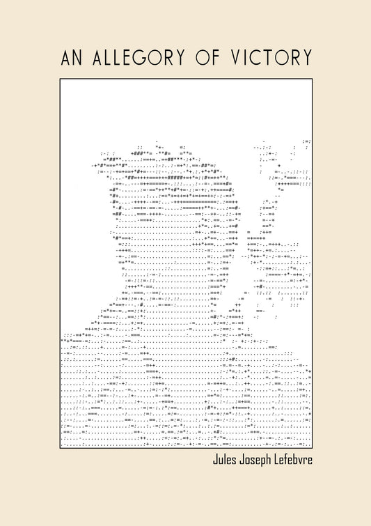 An Allegory Of Victory – Jules Joseph Lefebvre (Ascii art)