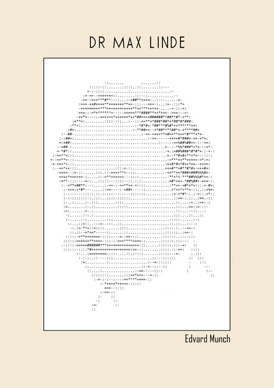 Dr Max Linde – Edvard Munch (Ascii art)