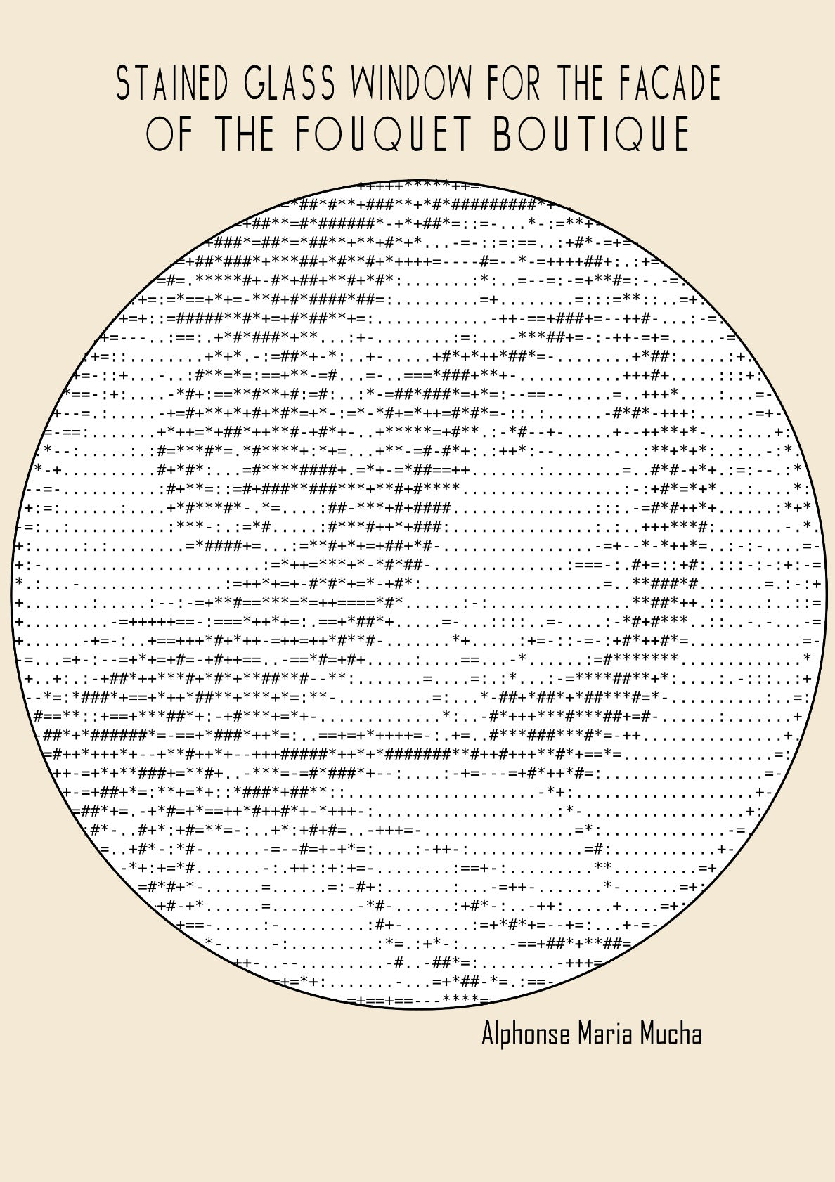 Stained glass window (Ascii art)