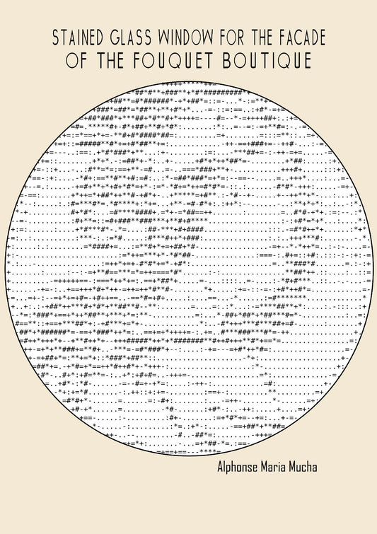 Stained glass window (Ascii art)