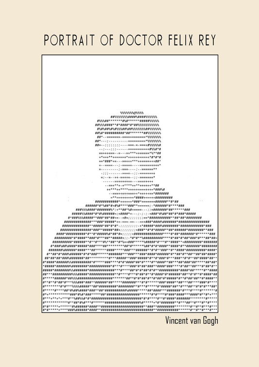 Portrait of Doctor Felix Rey (Ascii art) 