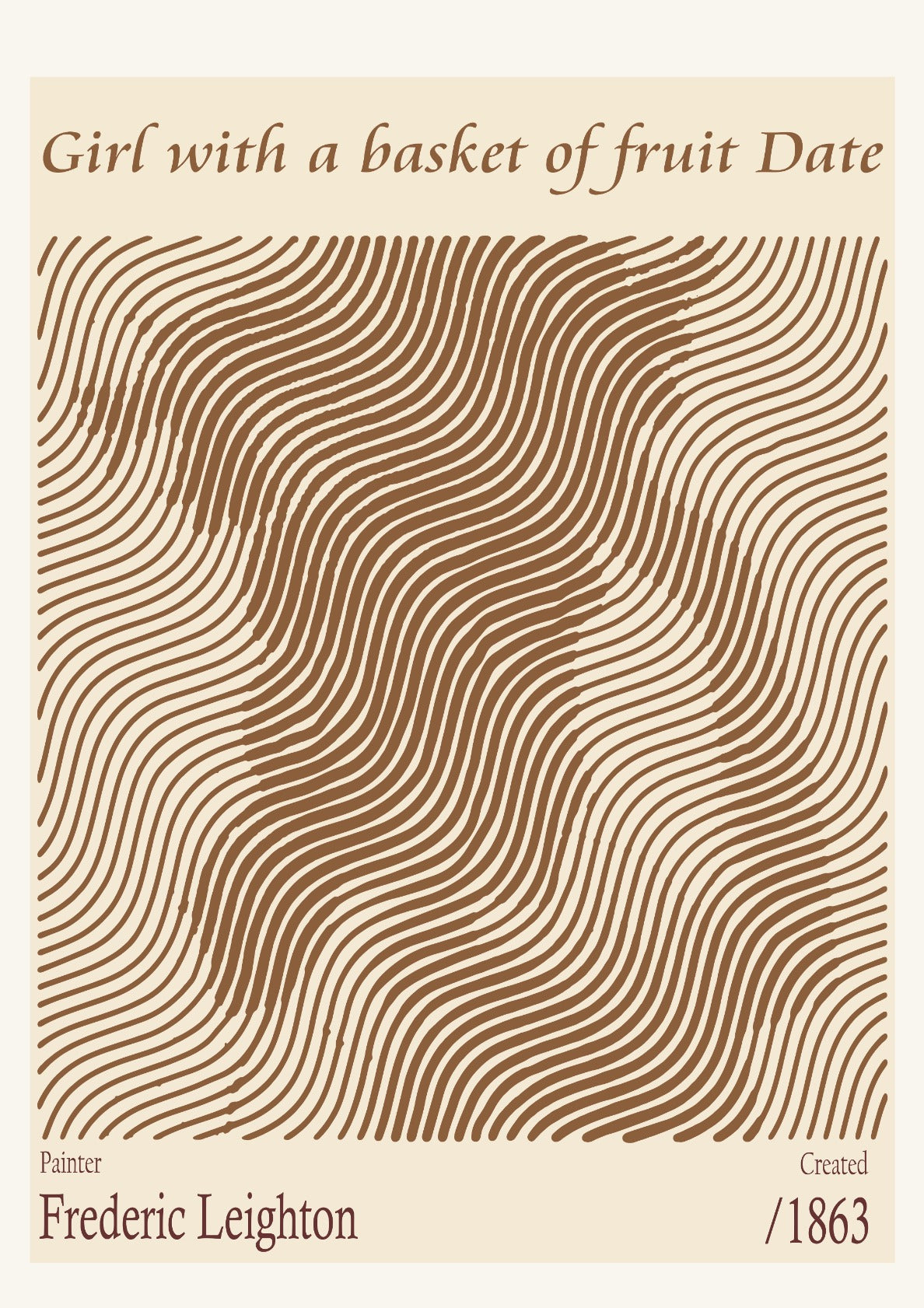 Girl with a basket of fruit Date – Frederic Leighton (1863)