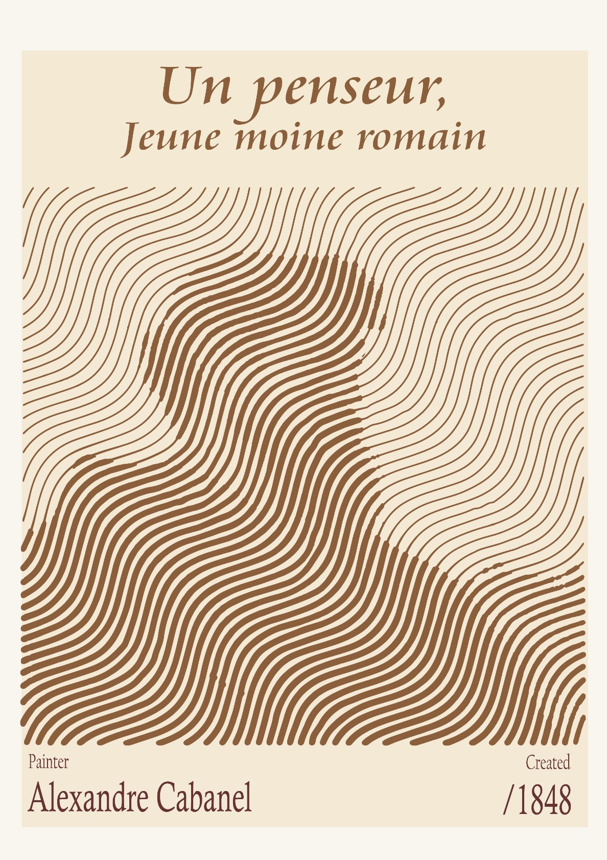 Un penseur, Jeune moine romain – Alexandre Cabanel (1848)