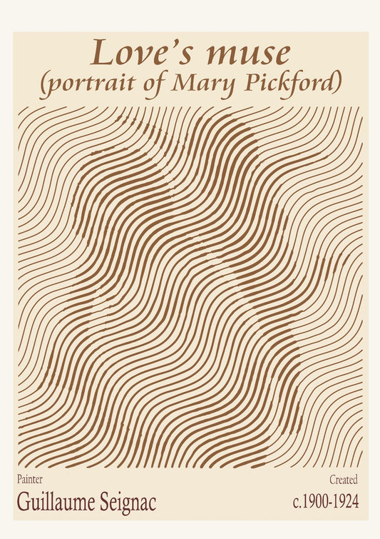 Love’s muse (portrait of Mary Pickford) – Guillaume Seignac (1900-1924)