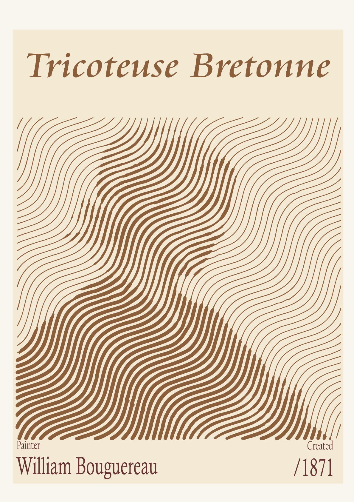 Tricoteuse Bretonne - William Bouguereau (1871)