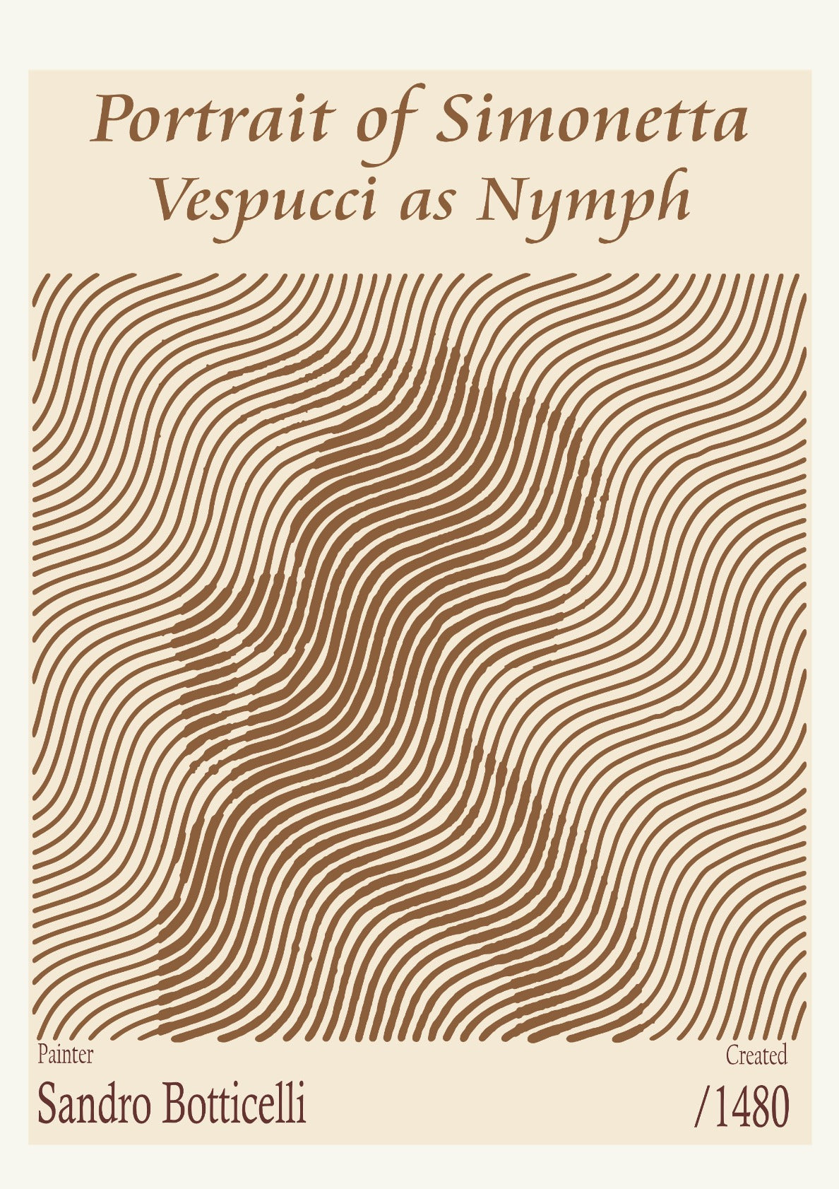 Portrait of Simonetta Vespucci as Nymph – Sandro Botticelli (1480)