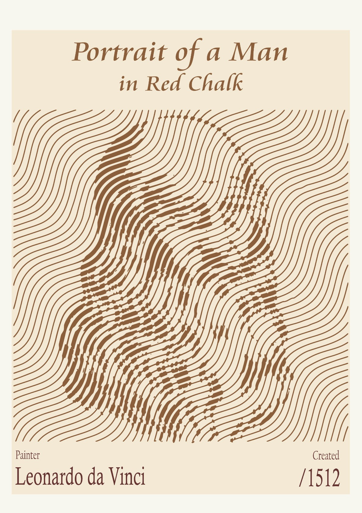 Portrait of a Man in Red Chalk (Self portrait) – Leonardo da Vinci (1512)