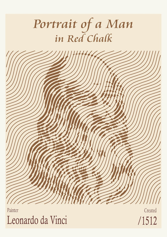 Portrait of a Man in Red Chalk (Self portrait) – Leonardo da Vinci (1512)