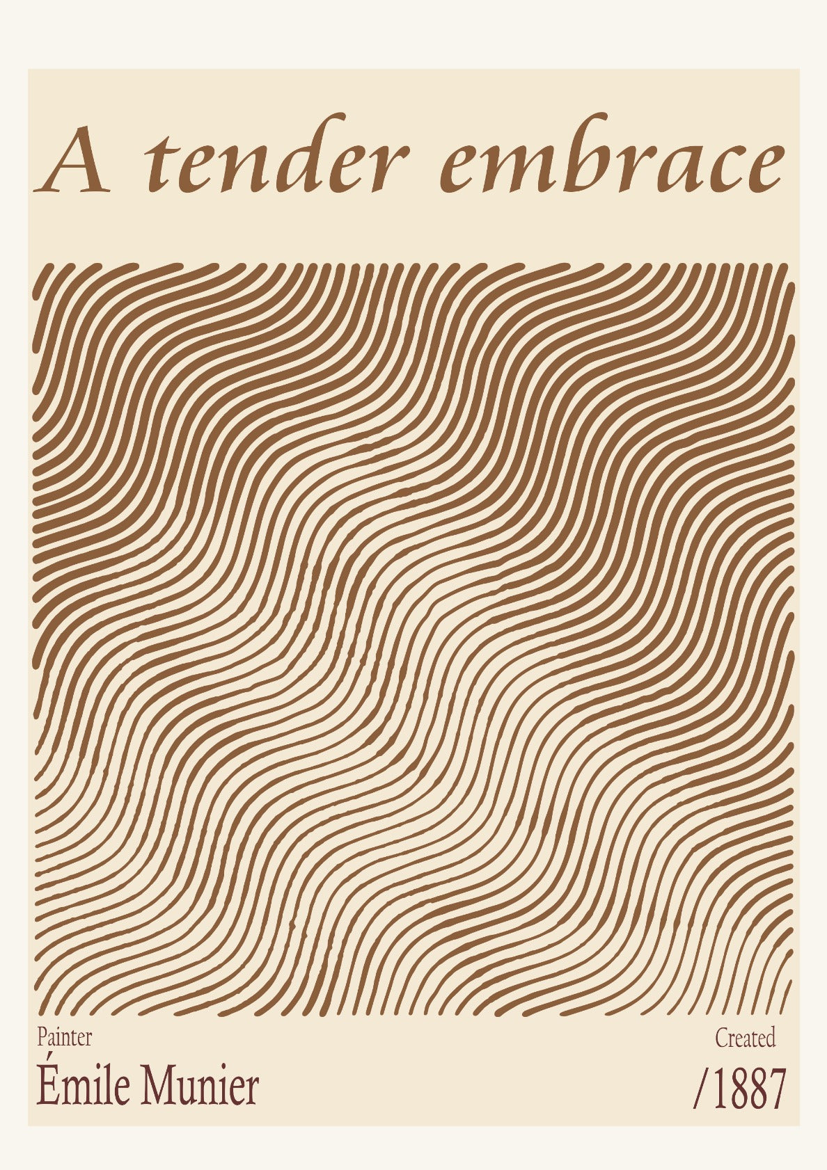 A tender embrace – Émile Munier (1887)