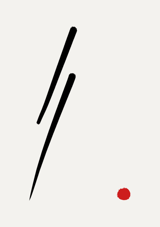 Japandi minimalist artwork