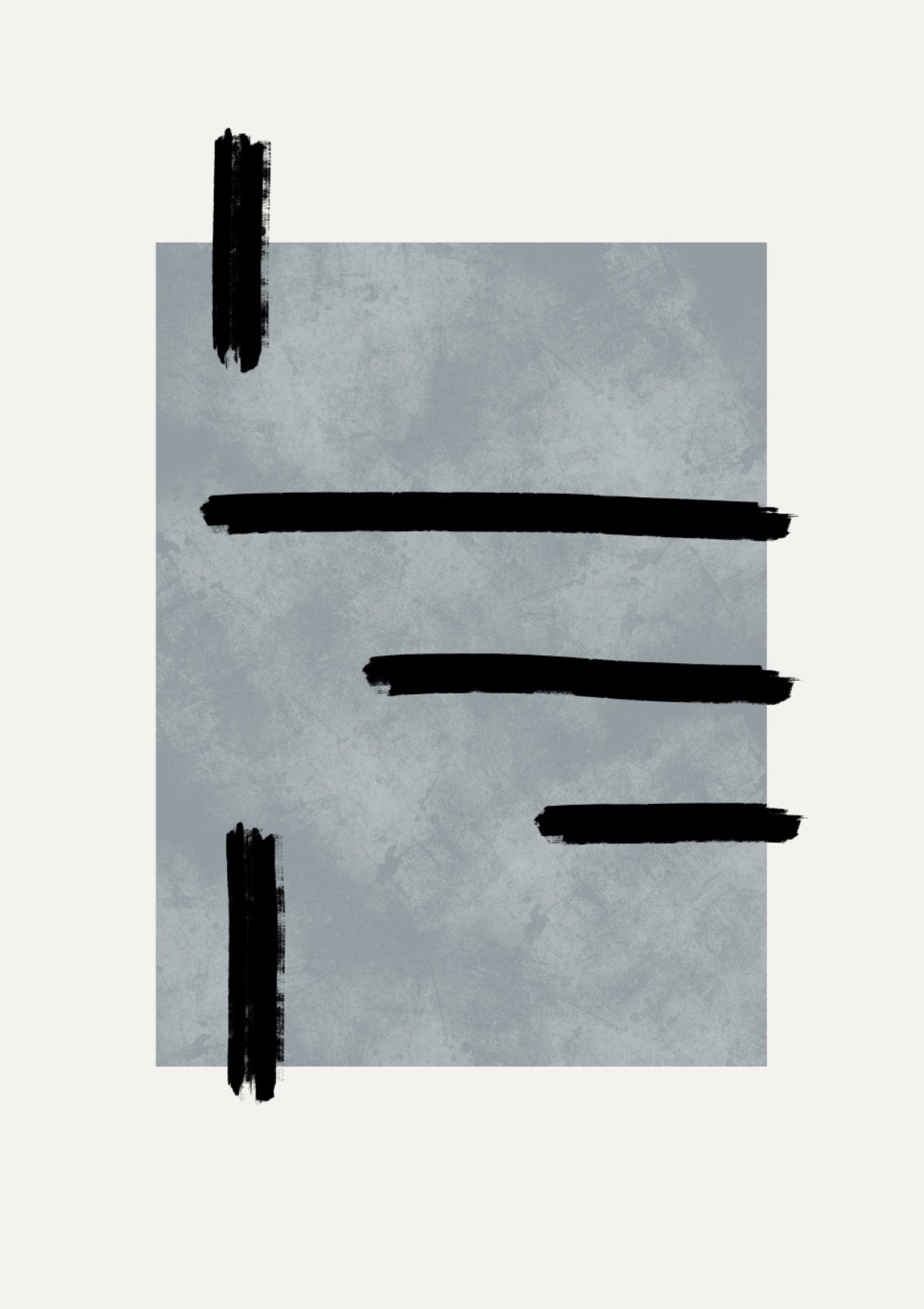 Modern abstract in blue