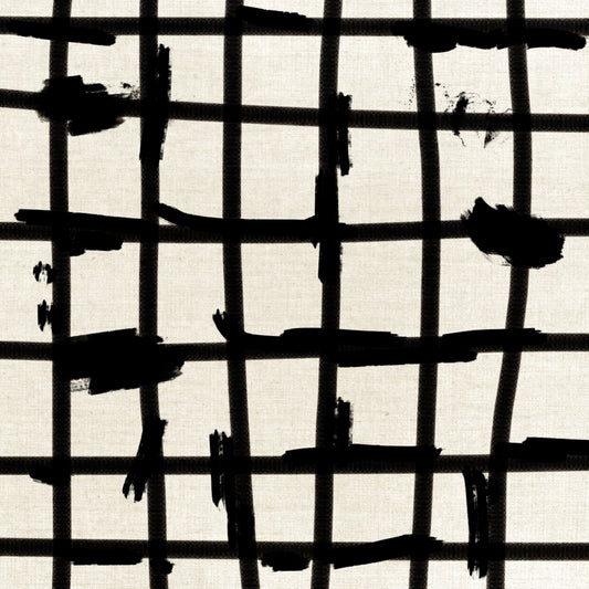 Lines of brush strokes in black and white