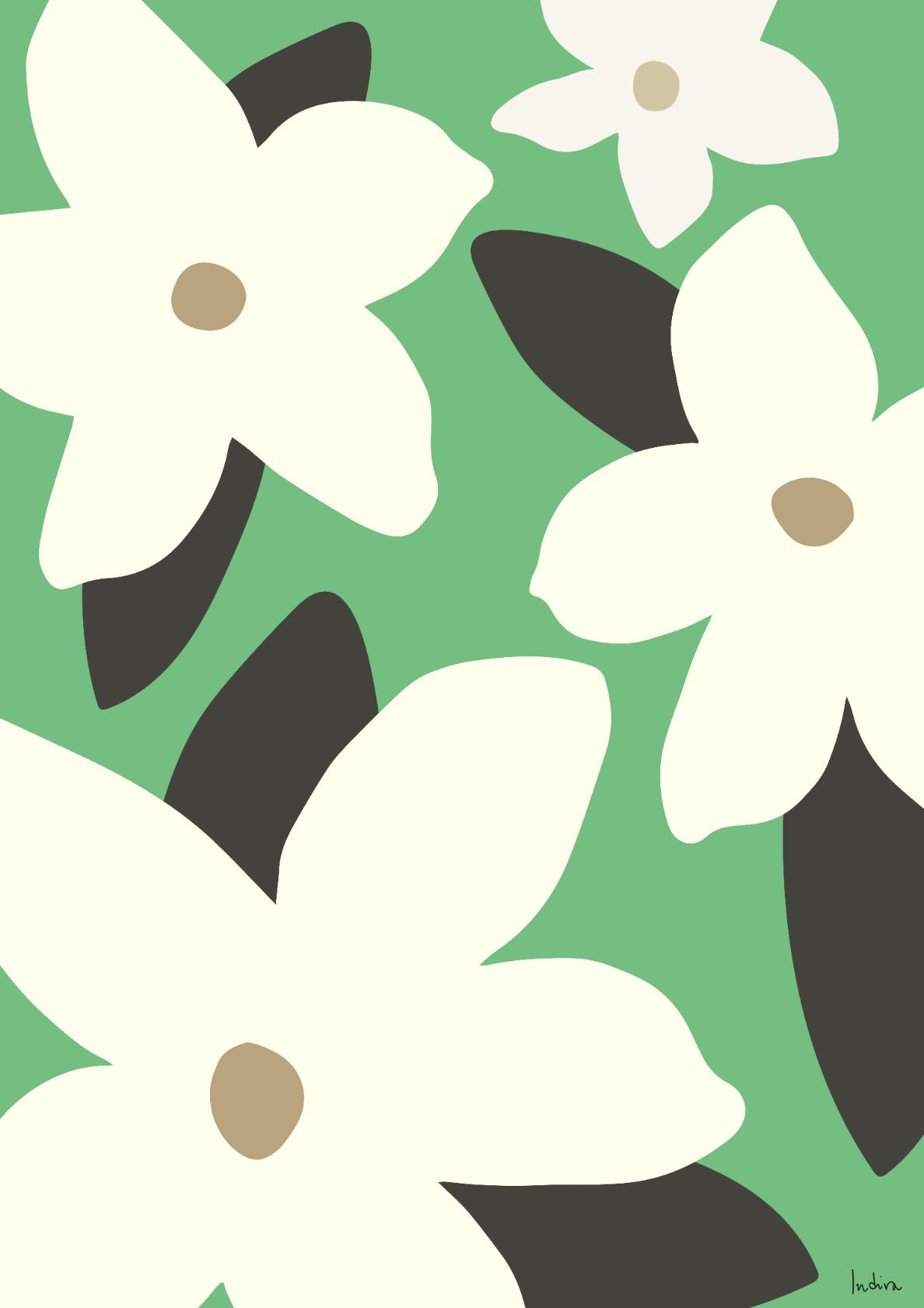 Madagascar Jasmine on yellow