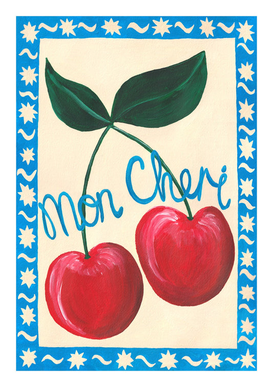 Mon Cheri Cherry Print
