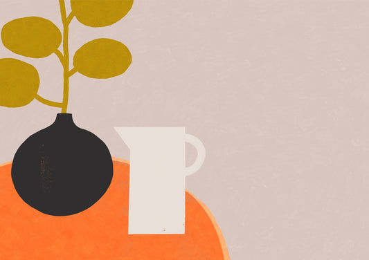 Interior With Orange Table