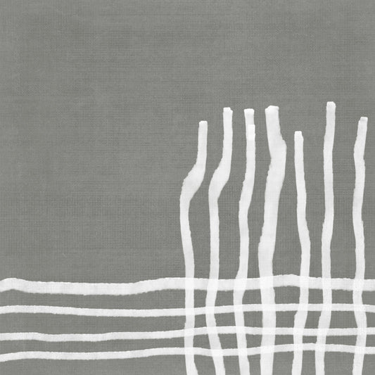 Abstract artwork in dark green with textures and brushstrokes