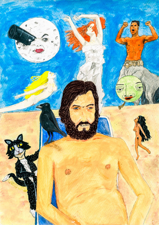 Cortazar en el patio