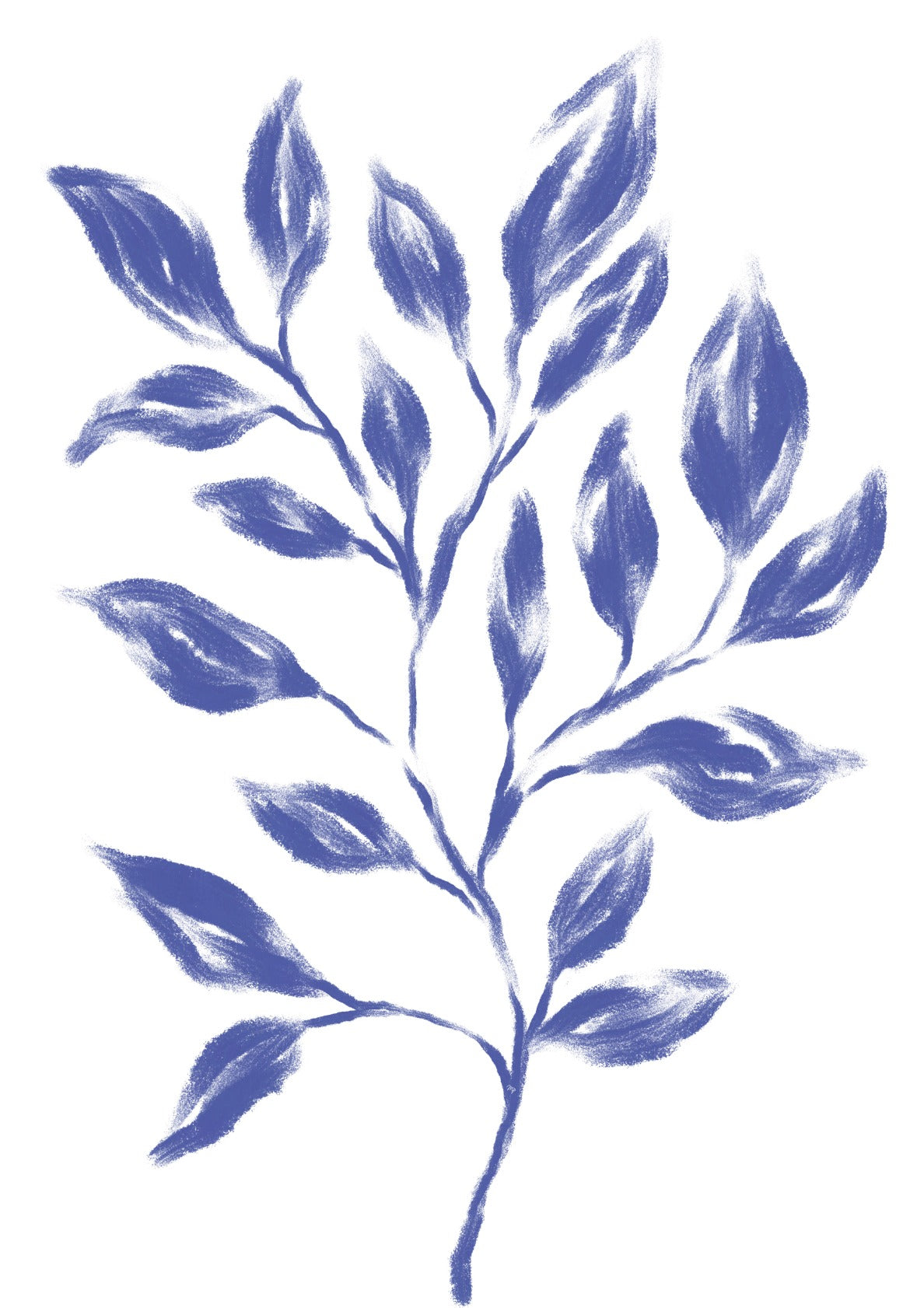 Blue Plant Painting set One