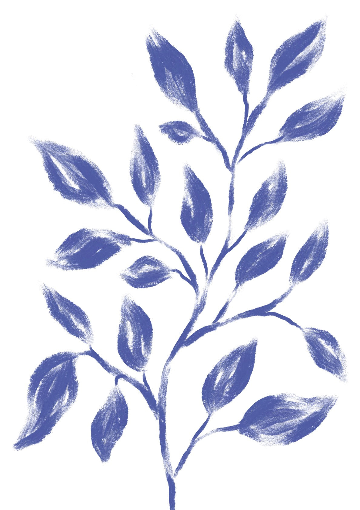 Blue Plant Painting Set Two