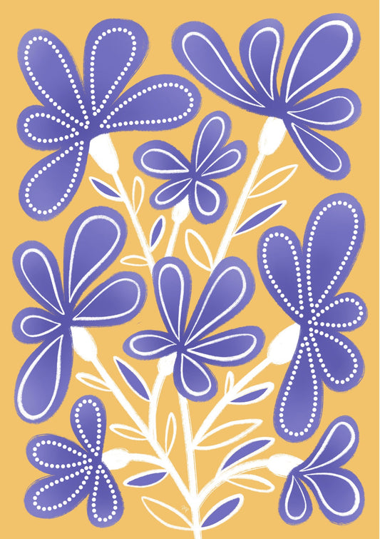 Purple Do not forget flowers