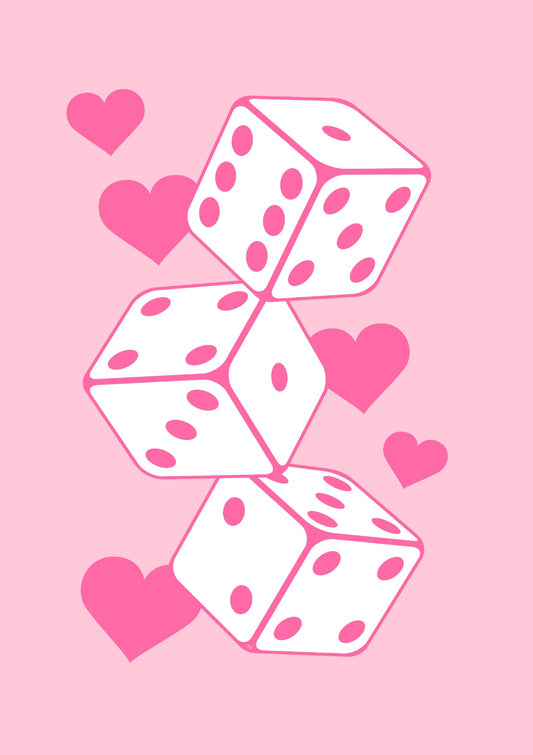 Pink Love Dices