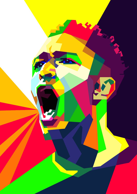 Jude Bellingham Football Pop Art WPAP