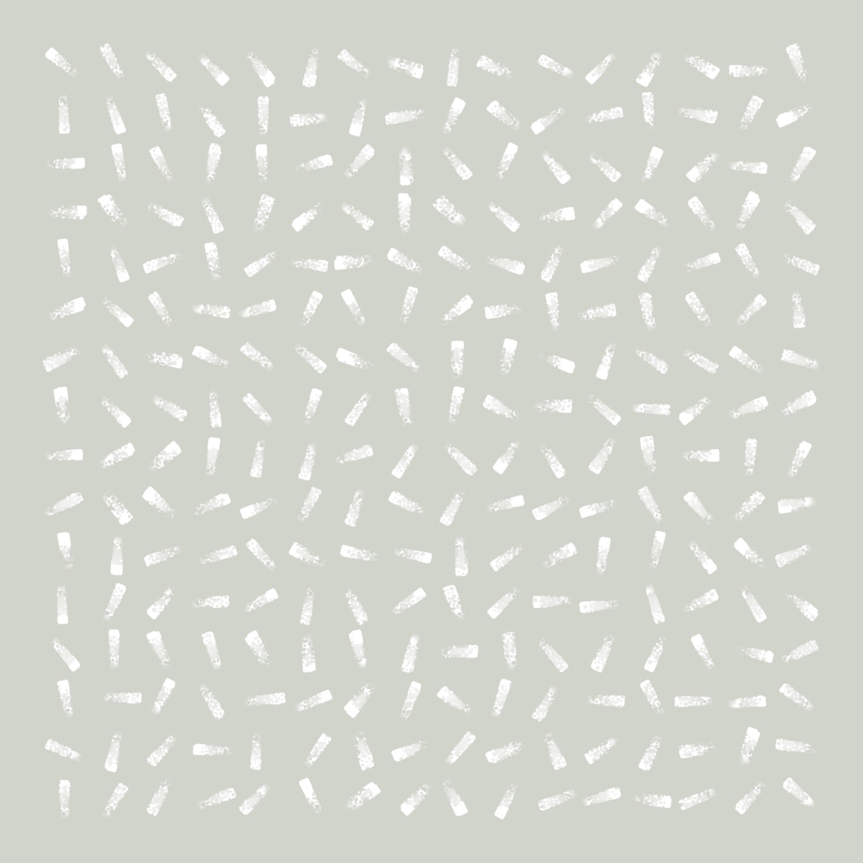 Pattern in sage green with white brushstrokes