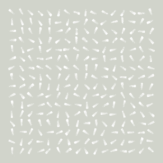 Pattern in sage green with white brushstrokes