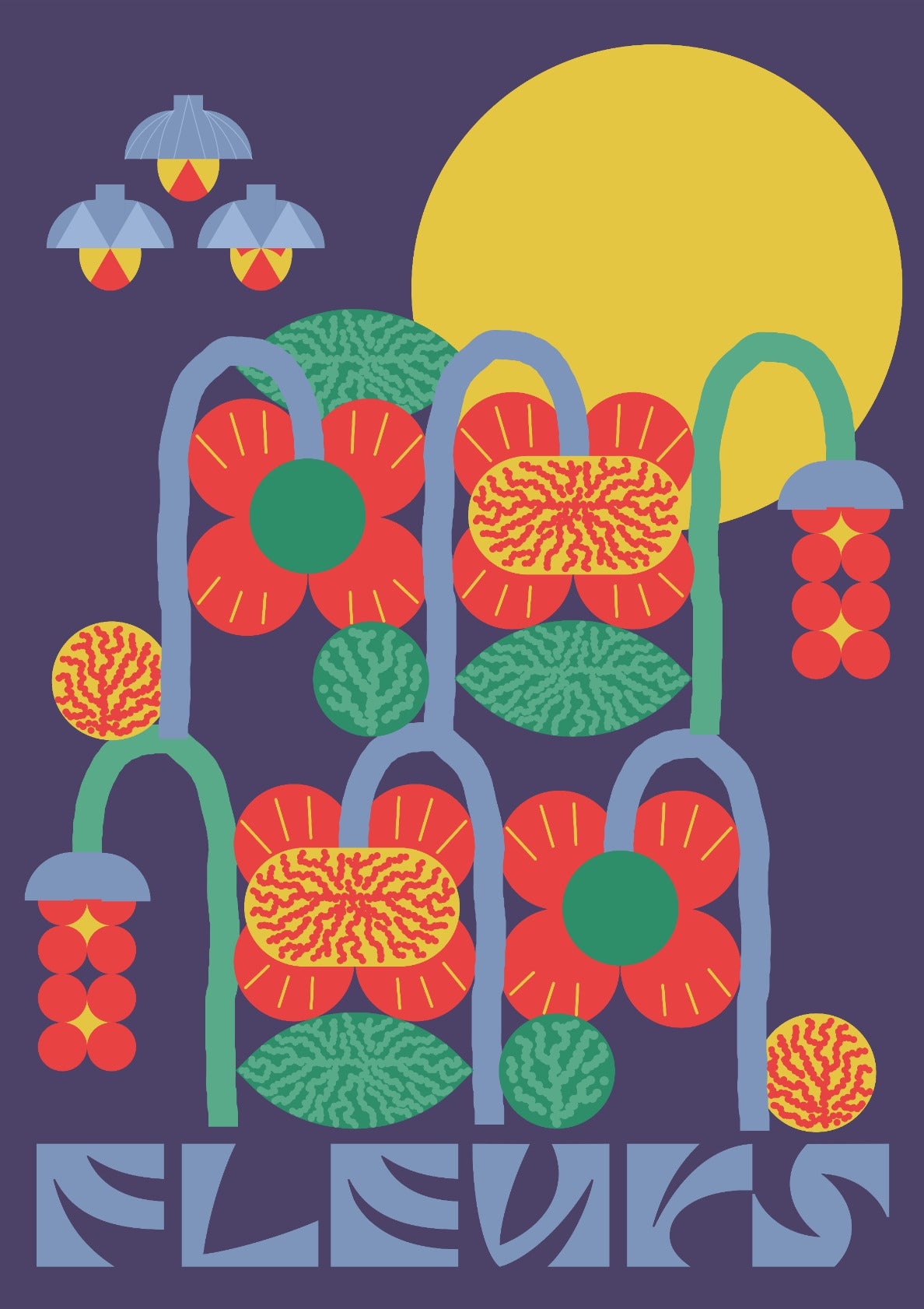 Lune et Fleurs - Dark