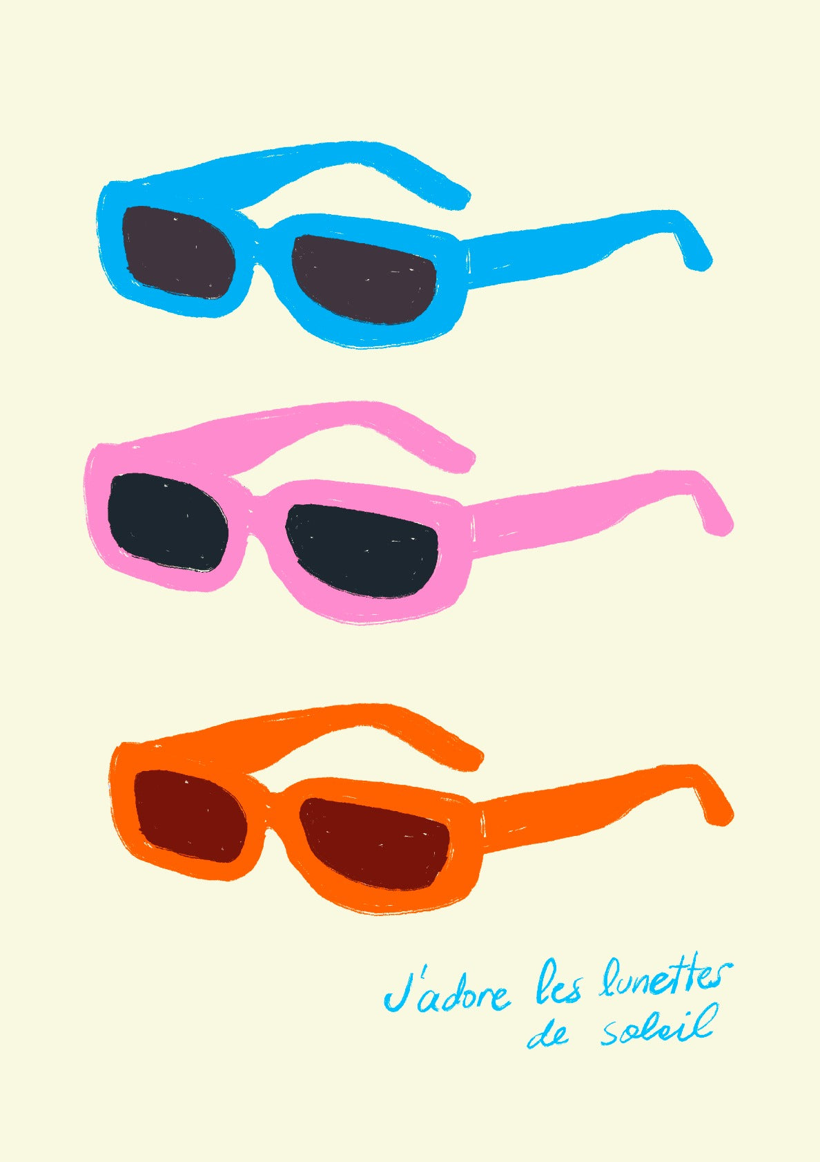 J´adore les lunettes de soleil