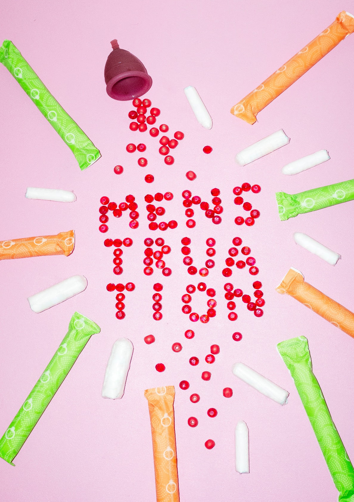 Playful menstruation print